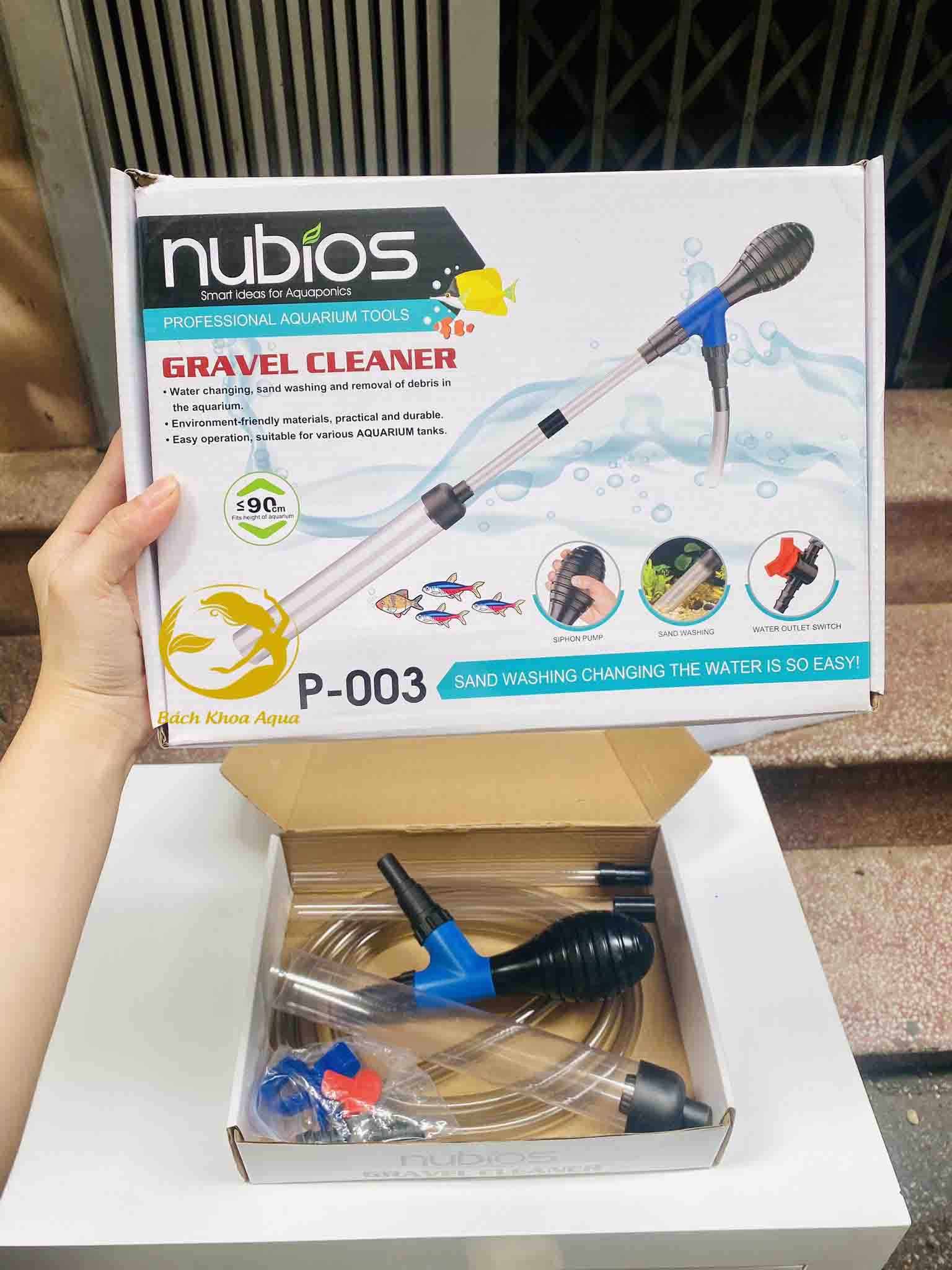 Bộ dụng cụ Nubios P-003 hút đáy thay nước tiện lợi